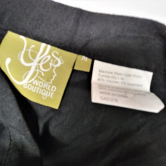 BLACK flowing asymmetrical tunic sequin dress - size S size M - Picture 14 of 16